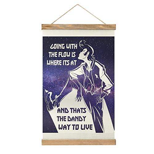 Aniem Space Dandy Scroll Poster Stoffbild Kunst Holz DIY Rahmen Hängende Druck Aufhänger für Raumdekoration Öl Leinwand Kit Geschenk von YBEL