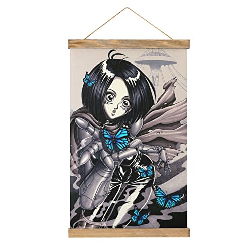 Battle Angel Alita Anime Scroll-Poster Stoffbild Kunst Holz DIY Rahmen Hängender Druck Aufhänger für Raumdekoration Öl Leinwand Kit Geschenk Battle Angel Alita Anime Scroll-Poster Stoffbild Kunst Holz DIY Rahmen Hängender Druck Aufhänger für Raumdekoration Öl Leinwand Kit Geschenk von YBEL