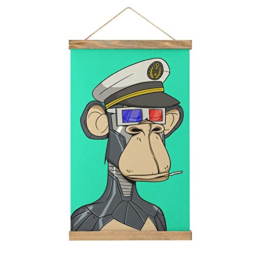 Bored Ape Yacht Club Scroll Poster Stoffbild Kunst Holz DIY Rahmen Hängende Druck Aufhänger für Raumdekoration Öl Leinwand Kit Geschenk Bored Ape Yacht Club Scroll Poster Stoffbild Kunst Holz DIY Rahmen Hängende Druck Aufhänger für Raumdekoration Öl Leinwand Kit Geschenk von YBEL
