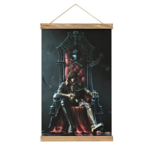 Captain Harlock Anime Scroll Poster Stoff Bild Kunst Holz DIY Rahmen Hängende Druck Aufhänger für Raumdekoration Öl Leinwand Kit Geschenk von YBEL