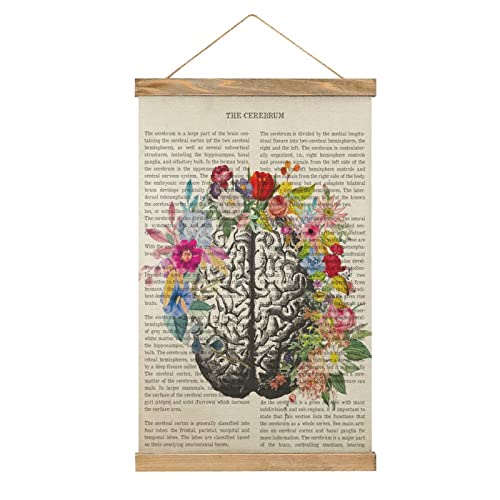 YBEL Großhirnblumen-Anatomie-Poster, Stoffbild, Kunst, Holz, DIY-Rahmen, zum Aufhängen, Aufhänger für Raumdekoration, Öl-Leinwand-Set, Geschenk YBEL Großhirnblumen-Anatomie-Poster, Stoffbild, Kunst, Holz, DIY-Rahmen, zum Aufhängen, Aufhänger für Raumdekoration, Öl-Leinwand-Set, Geschenk von YBEL