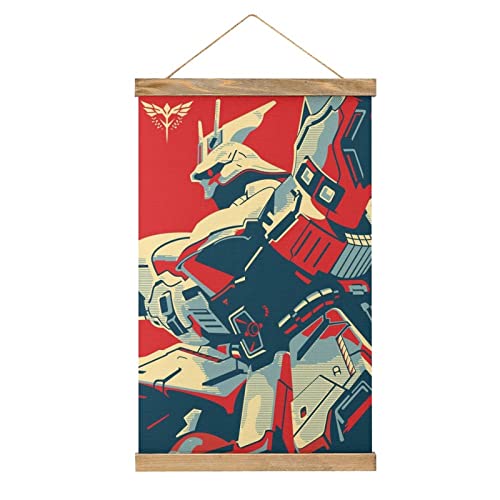 Magnetische Schriftrolle Sazabi Art Anime Kleiderbügel Poster DIY Wand Stoff Dekor Hängende Gemälde Rahmen Kit Halter für Wohnzimmer von YBEL