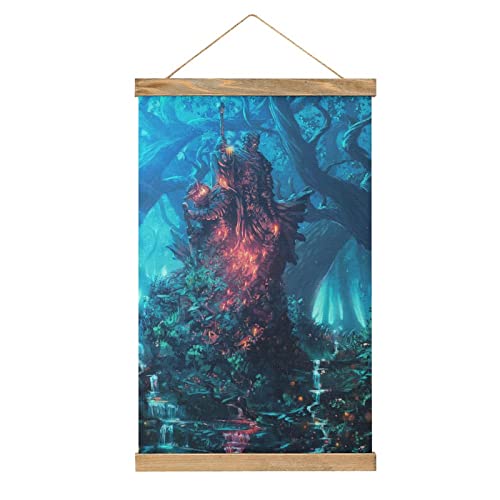 Magnetische Scroll Berserk Poster Anime Hangers Poster DIY Wand Stoff Dekor Hängende Gemälde Rahmen Kit Halter für Wohnzimmer von YBEL