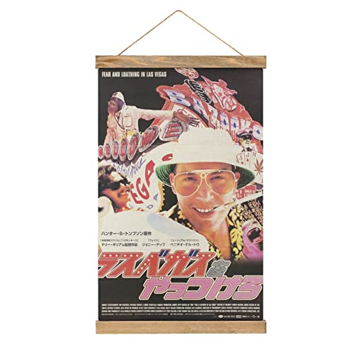 YBEL Fear And Loathing in Las Vegas Scroll-Poster, Stoffbild, Kunst, Holzrahmen, Hängedruck, Aufhänger für Raumdekoration, Ölleinwand, Geschenk YBEL Fear And Loathing in Las Vegas Scroll-Poster, Stoffbild, Kunst, Holzrahmen, Hängedruck, Aufhänger für Raumdekoration, Ölleinwand, Geschenk von YBEL