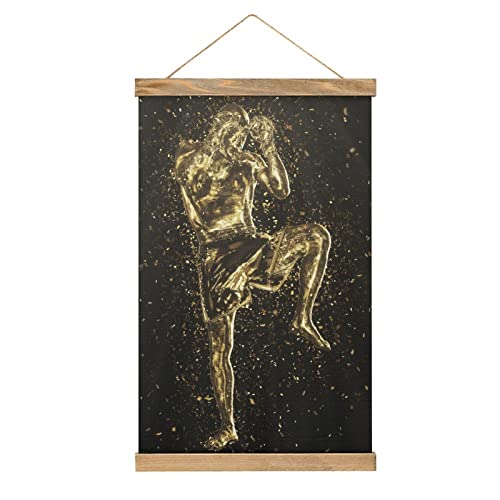 YBEL Kickboxer Stance Scroll-Poster Stoffbild Kunst Holz DIY Rahmen Hängende Druck Aufhänger für Raumdekoration Öl Leinwand Kit Geschenk YBEL Kickboxer Stance Scroll-Poster Stoffbild Kunst Holz DIY Rahmen Hängende Druck Aufhänger für Raumdekoration Öl Leinwand Kit Geschenk von YBEL