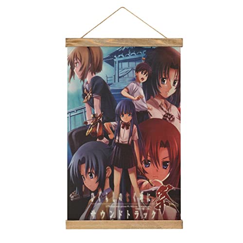 YBEL Magnetische Schnörkel, Anime, Higurashi No Naku Koro Ni Hangers Poster DIY Wand Stoff Dekor Hängende Gemälde Rahmen Kit Halter für Wohnzimmer von YBEL