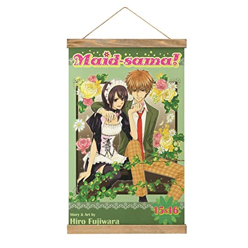 YBEL Magnetische Schriftrolle Anime Kaicho of Maid-sama Aufhänger Poster DIY Wand Stoff Dekor Hängende Gemälde Rahmen Kit Halter für Wohnzimmer von YBEL