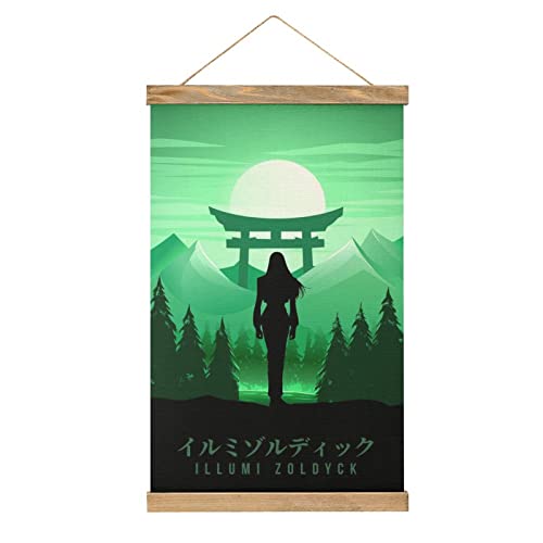 YBEL Magnetische Schriftrolle Illumi Hunters Anime Hangers Poster DIY Wand Stoff Dekor Hängende Gemälde Rahmen Kit Halter für Wohnzimmer YBEL Magnetische Schriftrolle Illumi Hunters Anime Hangers Poster DIY Wand Stoff Dekor Hängende Gemälde Rahmen Kit Halter für Wohnzimmer von YBEL