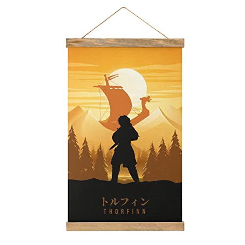 YBEL Magnetische Schriftrolle Thorfinn Vinland Saga Aufhänger Poster DIY Wand Stoff Dekor Hängende Gemälde Rahmen Kit Halter für Wohnzimmer YBEL Magnetische Schriftrolle Thorfinn Vinland Saga Aufhänger Poster DIY Wand Stoff Dekor Hängende Gemälde Rahmen Kit Halter für Wohnzimmer von YBEL