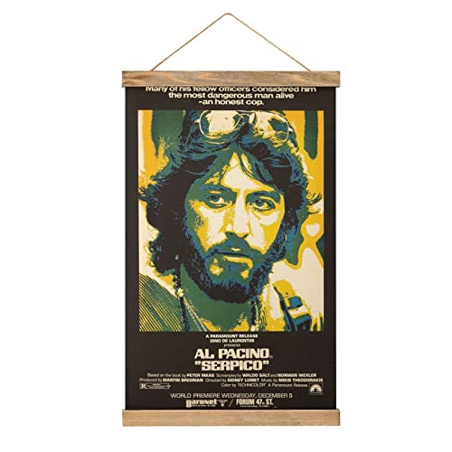 YBEL Serpico Movei Scroll-Poster Stoffbild Kunst Holz DIY Rahmen Hängende Druck Aufhänger für Raumdekoration Öl Leinwand Kit Geschenk YBEL Serpico Movei Scroll-Poster Stoffbild Kunst Holz DIY Rahmen Hängende Druck Aufhänger für Raumdekoration Öl Leinwand Kit Geschenk von YBEL