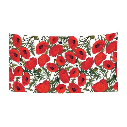 Party-Banner mit Mohnblumen-Motiv, für Versammlungen, Festivals, UV-beständige Dekoration, passend für Halloween, Bar, Wohnzimmer Party-Banner mit Mohnblumen-Motiv, für Versammlungen, Festivals, UV-beständige Dekoration, passend für Halloween, Bar, Wohnzimmer von YBGHDAA