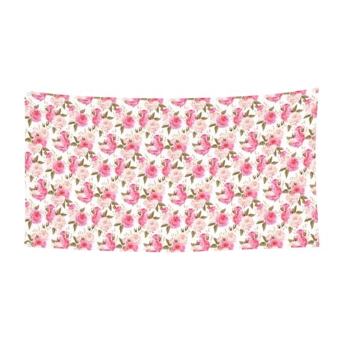 Party-Banner mit Rosenblüten-Druck, für Versammlungen, Festivals, UV-beständige Dekoration, passend für Halloween, Bar, Wohnzimmer Party-Banner mit Rosenblüten-Druck, für Versammlungen, Festivals, UV-beständige Dekoration, passend für Halloween, Bar, Wohnzimmer von YBGHDAA