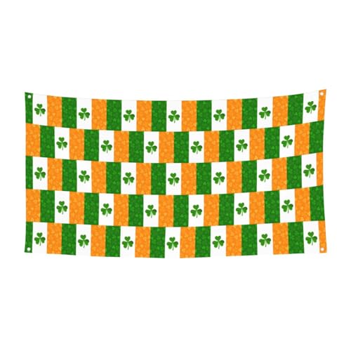 Party-Banner mit irischer Flagge, für Versammlungen, Festivals, UV-beständige Dekoration, passend für Halloween, Bar, Wohnzimmer Party-Banner mit irischer Flagge, für Versammlungen, Festivals, UV-beständige Dekoration, passend für Halloween, Bar, Wohnzimmer von YBGHDAA