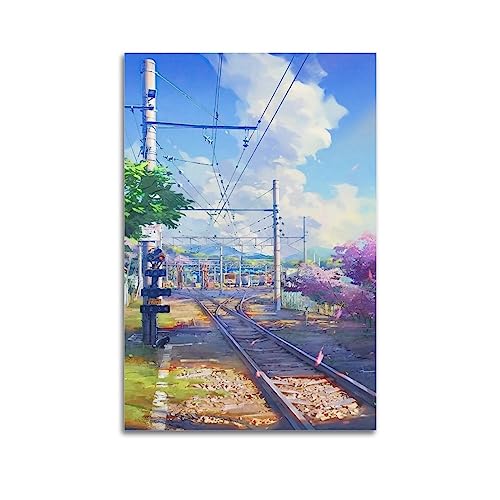 YBHF Ideas Anime Landschaft Poster, Wandkunstdruck, Retro, ästhetisch, Raumdekoration, 30 x 45 cm, ungerahmt von YBHF