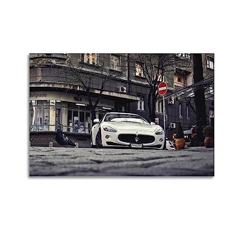 YBHF Supercar-Poster für 2008 Maserati GranTurismo Poster, Wandkunstdruck, Retro-ästhetische Raumdekoration, Malerei, Leinwand, Poster für Zuhause und Büro, Dekorationen, 40 x 60 cm, ungerahmt YBHF Supercar-Poster für 2008 Maserati GranTurismo Poster, Wandkunstdruck, Retro-ästhetische Raumdekoration, Malerei, Leinwand, Poster für Zuhause und Büro, Dekorationen, 40 x 60 cm, ungerahmt von YBHF