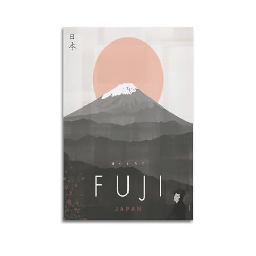 YBHF Vintage-Poster, japanische Göttin Fuji, Wandkunstdruck, Retro-Ästhetik, Raumdekoration, Bürodekoration, 20 x 30 cm, ungerahmt von YBHF