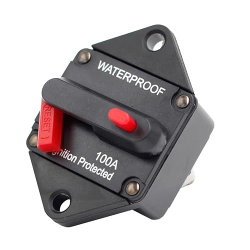 100A 150A 200A 300A Amp Auto Auto Audio Marine Boot Wasserdicht DC Motor Betreiber Sicherung Halter Circuit Breaker(200A) von YBKIASLYT