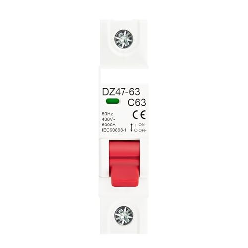 1P AC 230/400V MCB DZ47 C Typ Circuit Breaker Überlast Schutz Kurzschluss Schutz Kleine Haushalts Haupt schalter Din Schiene(10A) von YBKIASLYT