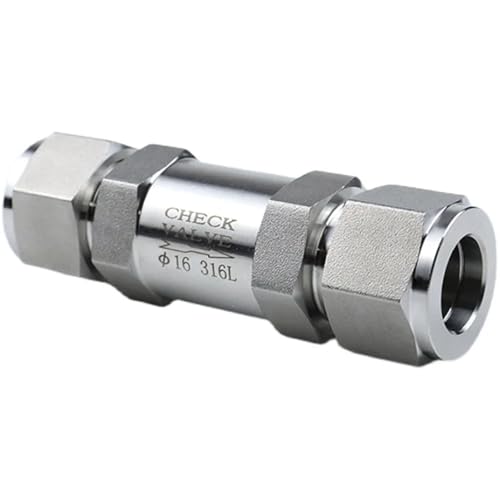 3-20mm 1/8"-1/2" Tube Compresion Union 304 316L Stainless Steel Non-return Check One Way Valve 430 915 3000 6000 PSI(5l16 Inch 7.94mm) von YBKIASLYT