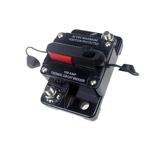 50A-300A Auto Circuit Breaker Sicherung Reset 42V DC Auto Boot Auto Wasserdicht Sicherung Halter Kurz Schutz Power Versicherung(150A) von YBKIASLYT