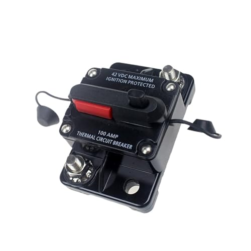 50A 60A 80A 100A 150A 200A 250A 300A Leistungsschalter 12-42VDC Auto LKW Audio Rückstellbarer Sicherungsschutzschalter mit Stromschutz(80A) von YBKIASLYT