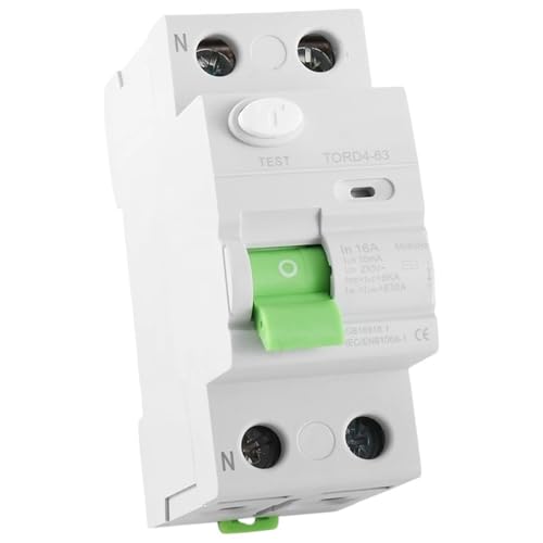 AC 2P 6KA RCCB RCD 230V Fehlerstromschutzschalter Differentialschutzschalter Sicherheitsschalter TORD4-63, 2P AC 2P 6KA RCCB RCD 230V Fehlerstromschutzschalter Differentialschutzschalter Sicherheitsschalter TORD4-63, 2P von YBKIASLYT