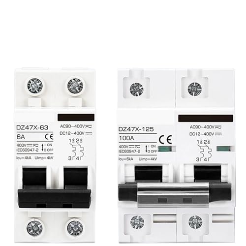 Circuit Breaker 15A 30A 50A 120A for Solar Panels DC12V 24V Zu 400V PV Photovoltaik System Trennen Schalter AC 120V 240V MCB(2P 100A) von YBKIASLYT