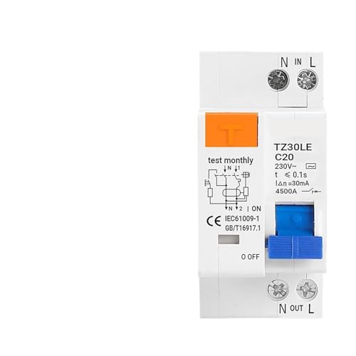 DZ30LE DZ40LE EPNL DPNL 230 V 1P + N Fehlerstromschutzschalter Über- Und Kurzschlussschutz RCBO MCB 32A 63A(20A) von YBKIASLYT