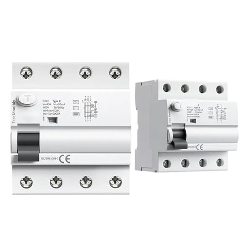 Din-Schiene B Typ Erdschlussstromschutzschalter DC FI-SCHUTZSCHALTER RCD 4P 40A 63A 30mA 300mA Typ B RCD 6KA(2P,63A 300mA) von YBKIASLYT