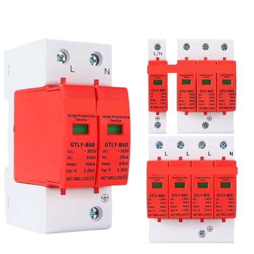 Haus Blitz Überspannungsschutz AC SPD 1P 2P 3P 4P 40KA 60KA 220V 385V AC Schutz Niederspannung Ableiter Gerät Circuit breaker(3P,220V 20-40KA) von YBKIASLYT