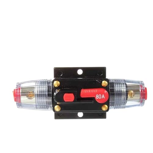 Leistungsschalter 12-24VDC 20A 30A 40A 50A 60A 80A 100A 150A Auto-LKW-Audio Rückstellbarer Sicherungsschalter mit Stromschutz(50A) von YBKIASLYT