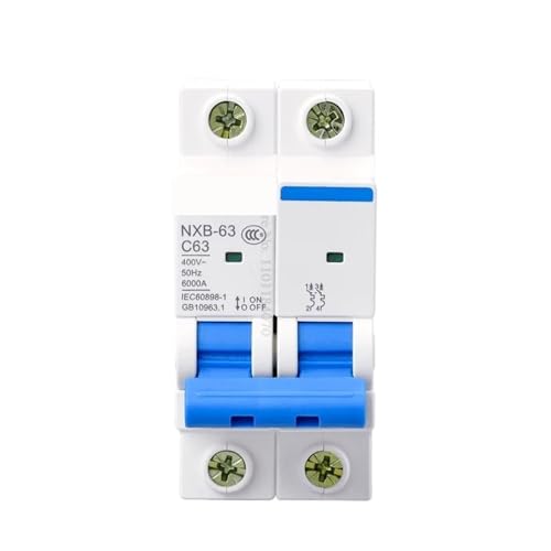 NXB-63 2P AC MCB C-Kurve 400V 10A 16A 20A 25A 32A 40A 63A Mini-Leistungsschalter DZ47 Din-Schiene(16a) von YBKIASLYT