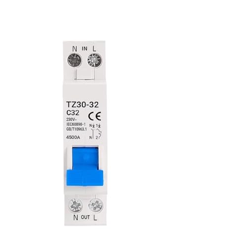 TZ30-32 DPN 1P + N Mini Circuit Breaker MCB 6A 10A 16A 20A 25A 32A Din-Schienenmontage Miniatur-Haushaltsluftschalter(16A) von YBKIASLYT