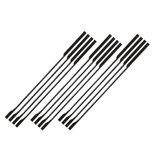 12 Stück 4 Zoll 105 mm Dekupiersägeblätter mit Stiften, Holzschneideblatt, kompatibel mit Dremel Moto Saw(Fine Wood(TPI 18)) von YBKWTA