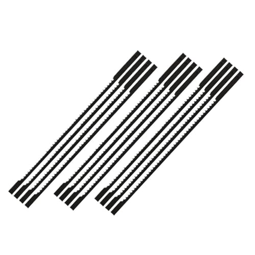 12 Stück 4 Zoll 105 mm Dekupiersägeblätter mit Stiften, Holzschneideblatt, kompatibel mit Dremel Moto Saw(Wood Plastic(TPI 15)) von YBKWTA