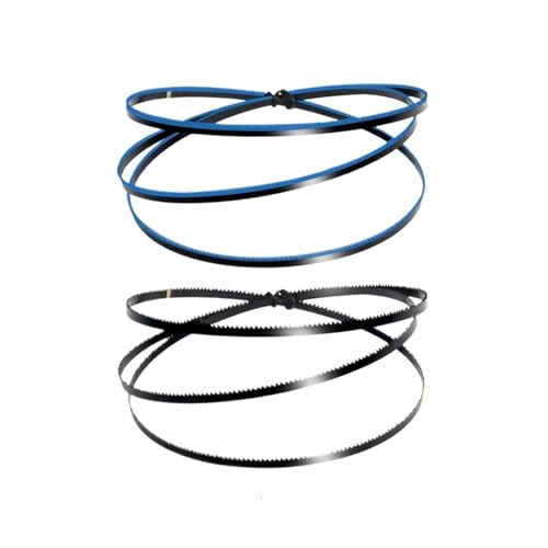 2 Stück 1065 x 5 x 0,35 mm Bandsägeblätter, kompatibel mit Proxxon, kompatibel mit Micro, kompatibel mit Bandsäge MBS/E Bandsäge – TPI 14/24(24 TPI) von YBKWTA