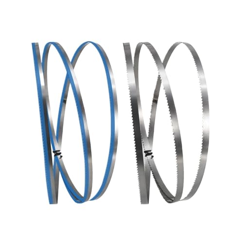 2 Stück 1490 mm Bandsägeblatt 58 1/2'' X 1/4'' (6,35) X 10 TPI Holzbearbeitungs-Bandsägewerkzeuge Zubehör Kompatibel mit Scheppach Basato 1 von YBKWTA