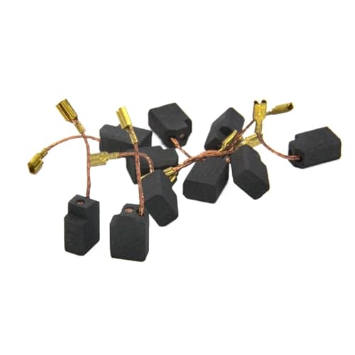 5 Paar Kohlebürsten 6,35 x 10 x 13 mm, kompatibel mit Dewalt Winkelschleifern D28111 D28113 D28116 D28117 D28130 von YBKWTA
