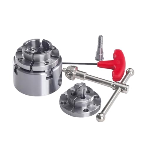 70 mm Holzdrehbank-Spannfutter-Set, 2,75 Zoll, 4 Backen, selbstzentrierend, M18 x 2,5/1 Zoll x 8 TPI, Holzbearbeitungsmaschinen(1 Inch x 8 TPI) von YBKWTA
