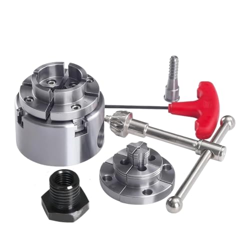70 mm Holzdrehbank-Spannfutter-Set, 2,75 Zoll, 4 Backen, selbstzentrierend, M18 x 2,5/1 Zoll x 8 TPI, Holzbearbeitungsmaschinen(M18 x 2.5mm) von YBKWTA