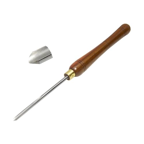 HSS-Schruppspindel-Synthesizer Drechselwerkzeuge 25 und 22 mm Holzbearbeitungs-Drehmeißel mit Walnussgriff for Drehmaschinen(6.35mm) von YBKWTA