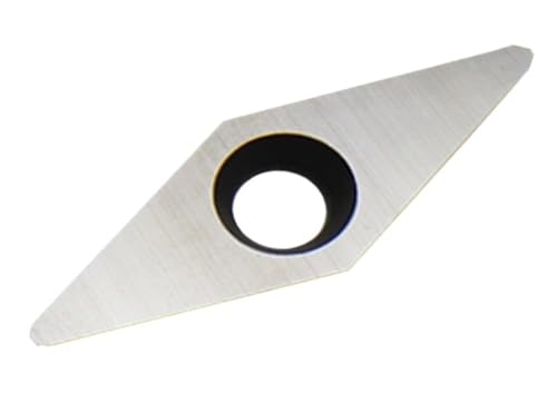 Hartmetalleinsatz Drechselwerkzeuge Ersatzfräser Torx M4 Schraube Hohlfräser Finisher Drechselfutter Drehwerkzeuge(C.Diamond - Radius) von YBKWTA