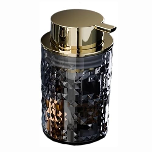 Tischseifenspender Schäumender Handseifenspender, nachfüllbare Pumpflaschen aus klarem Glas Compatible with Flüssigkeit oder Lotion moderner Schaumspender Küche Flasche(Svart) von YBNKKUXKN