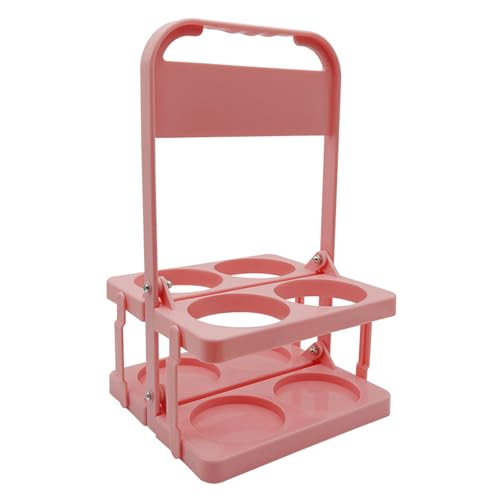 Weinregal Faltbares Weinregal aus Kunststoff, Weinflaschen-Aufbewahrungsregal, Weinkorb, Bierkorb mit vier Gittern, geeignet for den Einsatz in der Hausbar und im Restaurant Weinregale(Rose) von YBNKKUXKN