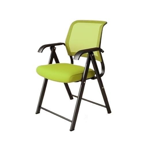 YBNKKUXKN Ergonomische Klappstühle, gepolsterte Kissenstühle mit stabilem Metallrahmen for Home Office, Innen- und Außenveranstaltungen(Groen) von YBNKKUXKN