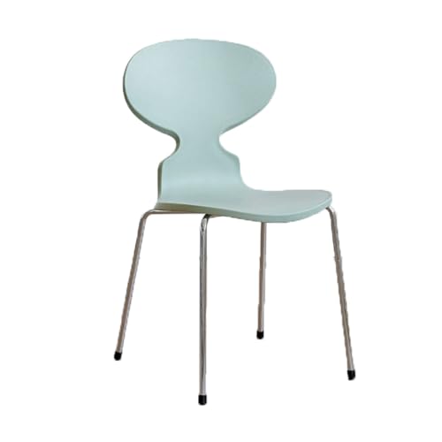 YBNKKUXKN Stühle 2 stücke Kunststoff Stuhl Einfache Moderne Rückenlehne Ant Form Esszimmer Stuhl Kreative Bar Zähler Kaffee Shop Freizeit Metall Rahmen Stuhl Stuhl(Groen) von YBNKKUXKN