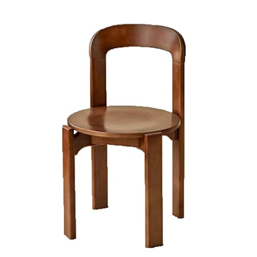 YBNKKUXKN Stühle Vintage Esszimmerstühle Massivholz Küchenstühle Stapelbar Esszimmer Schlafzimmer Stühle Und Wohnzimmer Stühle 45 * 40 * 76cm Stuhl(Walnut) von YBNKKUXKN