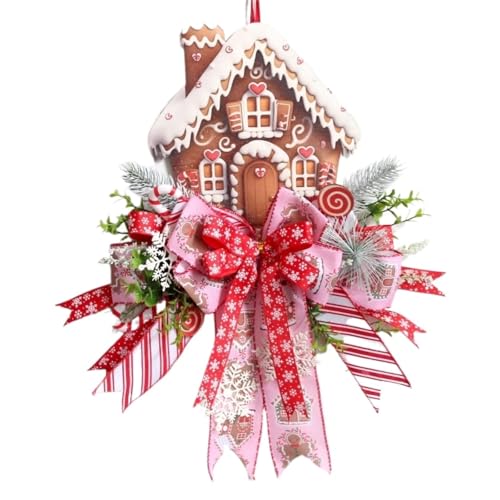 YBNKKUXKN Weihnachtskranz, 50 cm, Kranzschild for die Haustür, saisonale Weihnachtsdekoration for Terrassenfenster, Bauernhaus, Hof, Veranda, Zuhause YBNKKUXKN Weihnachtskranz, 50 cm, Kranzschild for die Haustür, saisonale Weihnachtsdekoration for Terrassenfenster, Bauernhaus, Hof, Veranda, Zuhause von YBNKKUXKN