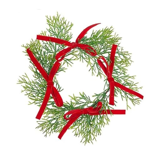 YBNKKUXKN Weihnachtskranz, extra groß, for die Wand, for Aufhängen an der Haustür, Winterkranz, Girlande, Ornament mit Beeren und Tannenzapfen(Color B) von YBNKKUXKN