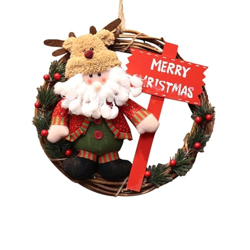 YBNKKUXKN Weihnachtskranz-Dekorationen, kreatives Rentier-Design, Weihnachtsdekoration, tragbare Weihnachtsdekoration for Wände, Fenster, Veranden YBNKKUXKN Weihnachtskranz-Dekorationen, kreatives Rentier-Design, Weihnachtsdekoration, tragbare Weihnachtsdekoration for Wände, Fenster, Veranden von YBNKKUXKN